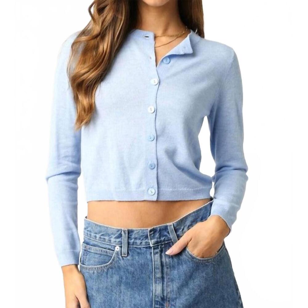 NEW OLIVACEOUS rhodes knit cardigan in light blue